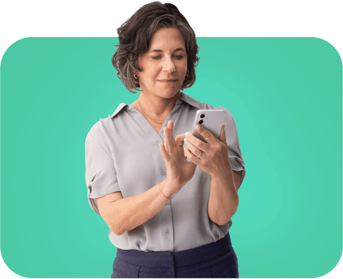 Woman speaking on phone. Actor portrayals.