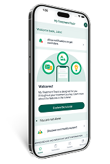 Screenshot of My Treatment Track™ app