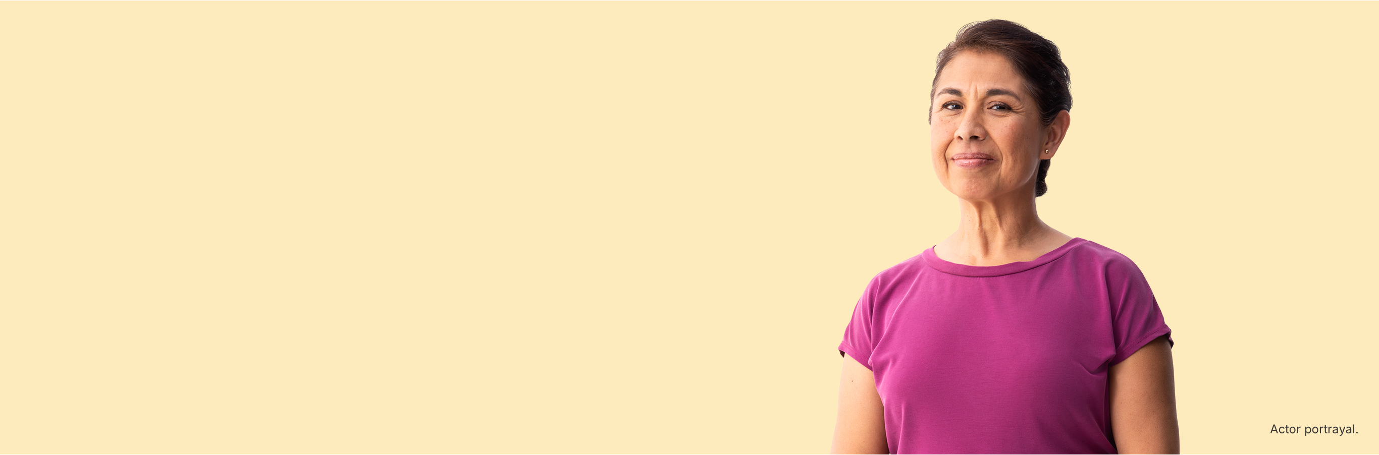 Woman smiling. Actor portrayals